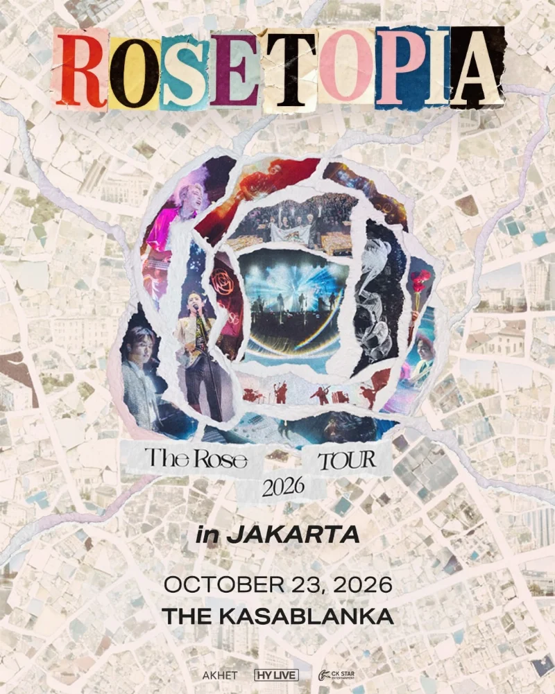 Poster The Rose ROSETOPIA Asia Tour 2026 Jakarta
