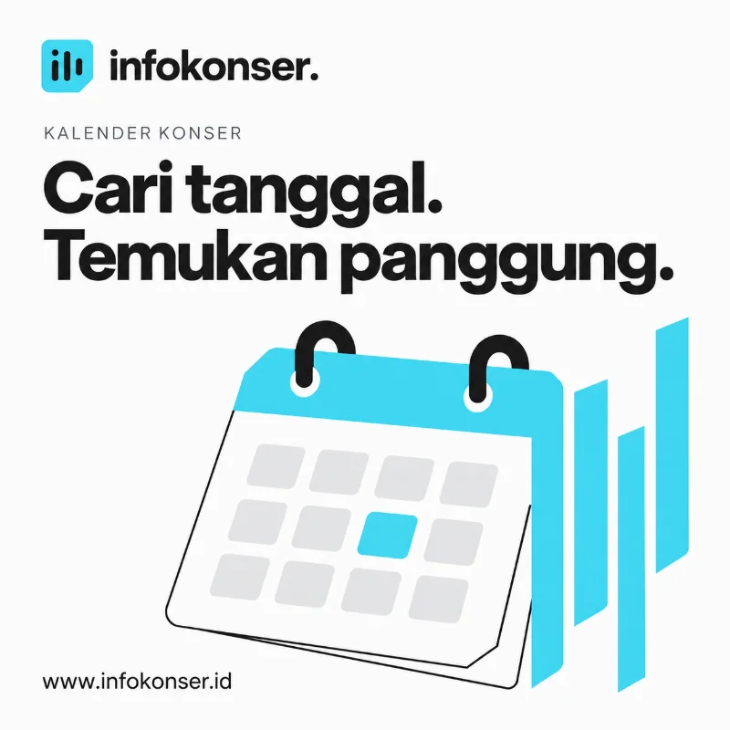 Cari tanggal. Temukan panggung. Kalender konser Infokonser.