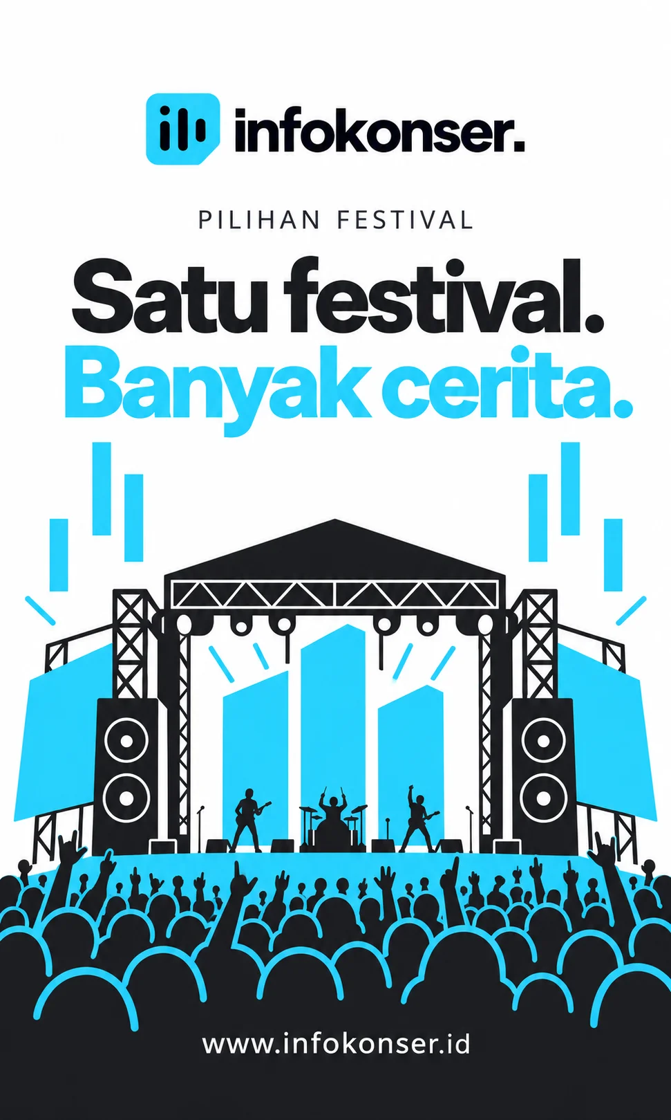 Satu festival. Banyak cerita. Jelajahi festival musik.