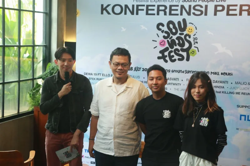 Poster SOUNDSFEST 2024: Menghadirkan Euforia Musik dan Pengalaman Festival yang TakTerlupakan di Kota Bekasi!