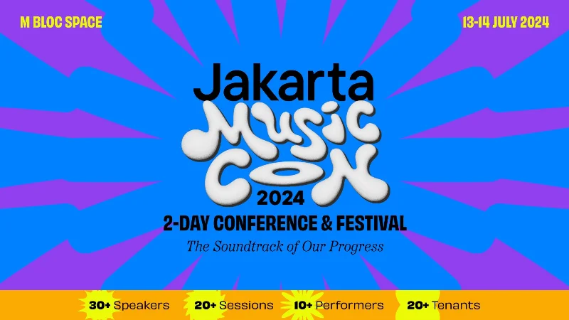 Poster Perkuat Ekosistem Musik Nasional, Jakarta Music Con 2024 Hadirkan Gabungan Konferensi dan Festival