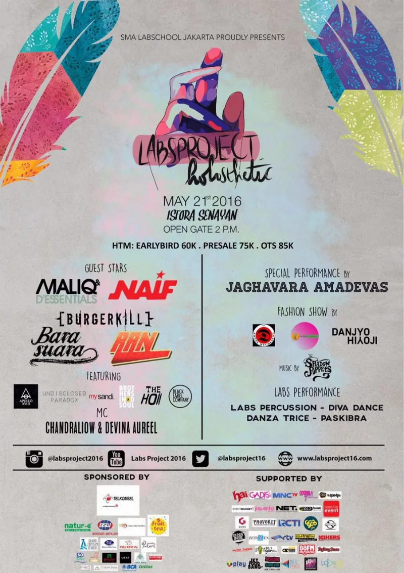 Poster SMA LABSCHOOL RAWAMANGUN - LABSPROJECT 2016