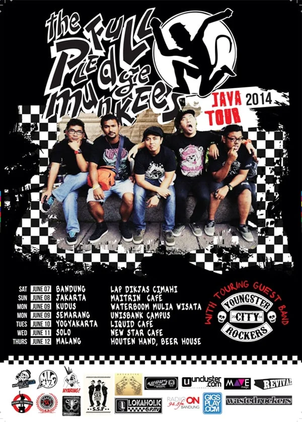 Poster The Full Pledge Munkees Java Tour 2014 - Solo