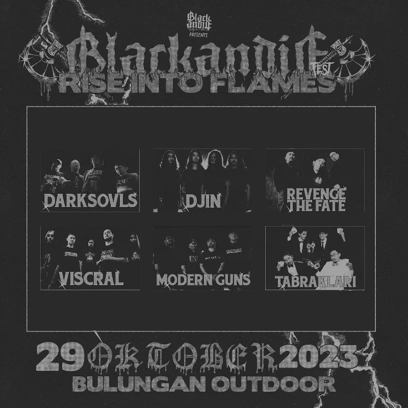 Poster 29 Oktober 2023, Mesin BLACKANDJE FEST 2023 Dikobarkan Lagi