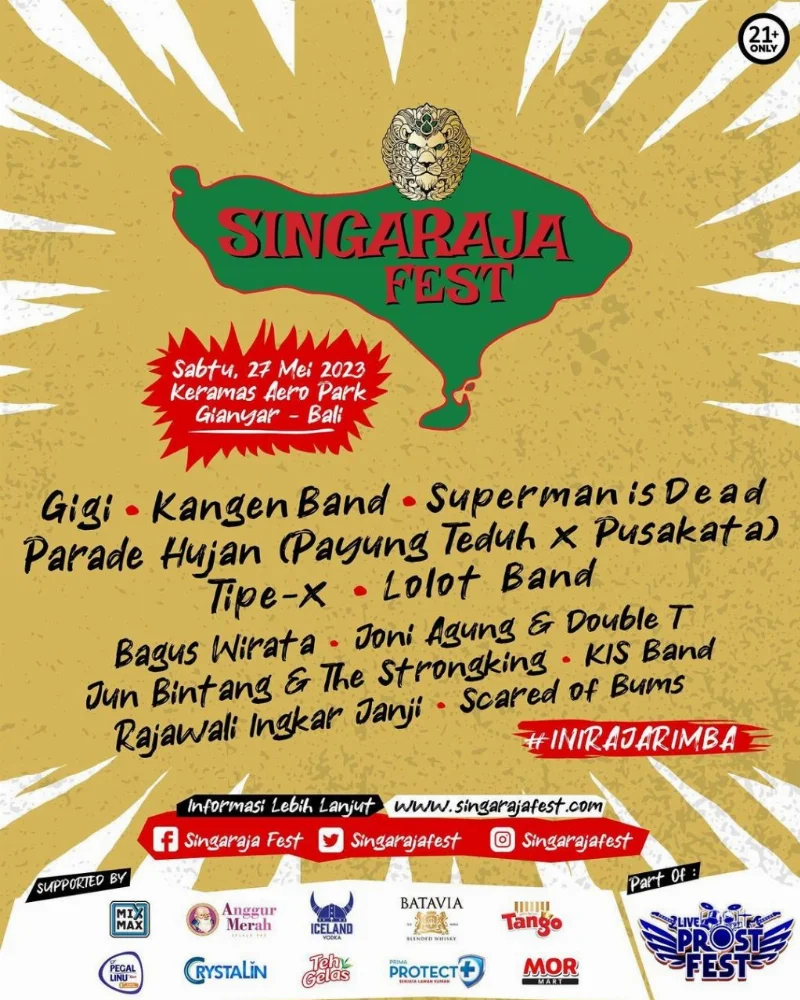 Poster Singaraja Fest - Pophariini