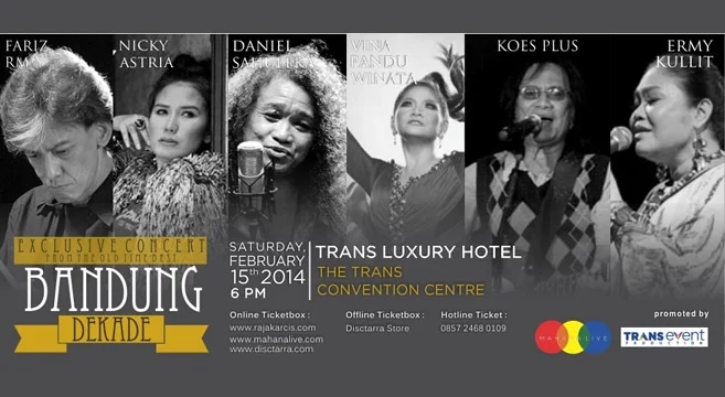 Poster Exclusive Concert: Bandung Dekade 2014