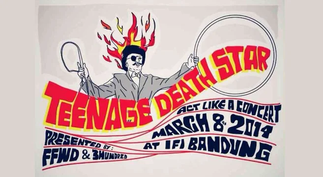 Poster TEENAGE DEATH STAR “ACT LIKE A CONCERT”