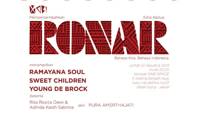 Poster RONAR: Bahasa Kita, Bahasa Indonesia