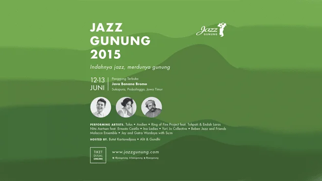 Poster Jazz Gunung – Hijaunya Jazz Di Kemerduan Alam