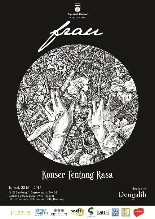 Poster Konser “Tentang Rasa” Frau di IFI Bandung