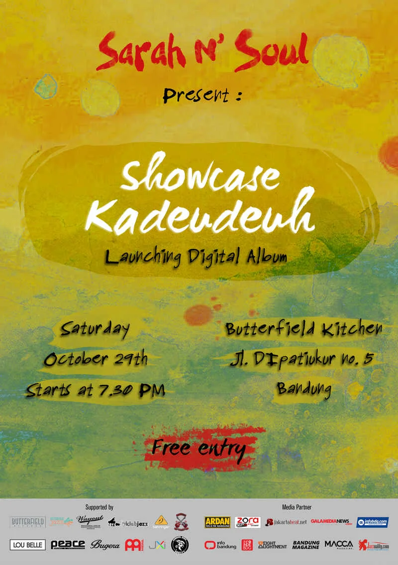 Poster Sarah N’ Soul, Gelar Pesta Peluncuran Album Perdana Dalam Format Digital