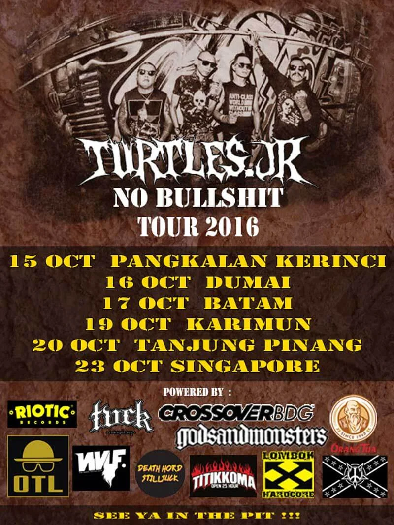 Poster Turtle JR “No Bullshit” Tour 2016