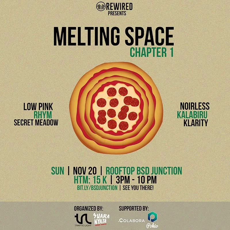 Poster ‘Melting Space’, Wadah Baru Demi Masa Depan Kancah Musik Tangerang Selatan