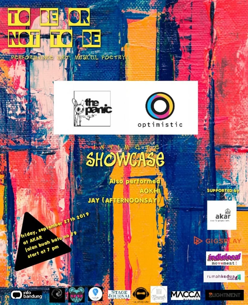 Poster The Panic Intimate Showcase – To Be Or Not To Be