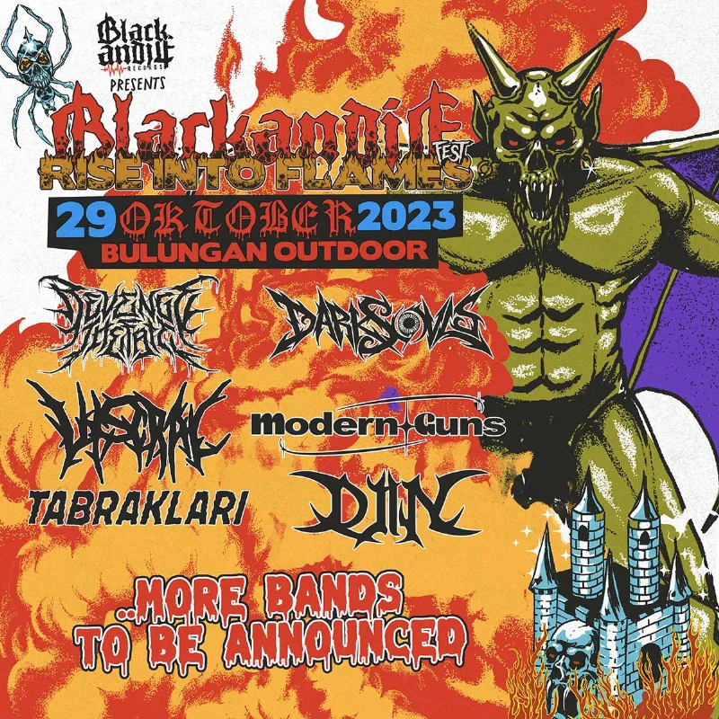 Poster Blackandje Fest 2023 “Rise Into Flames”