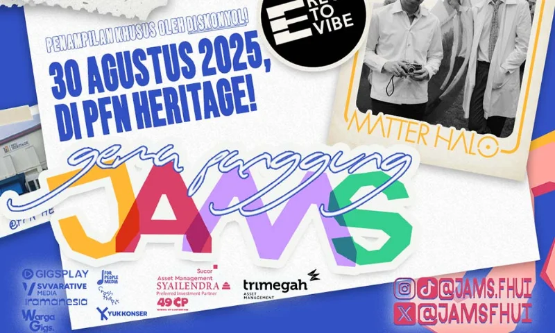 Poster JAMS 2025 – Tunes To Rights, Keep Music’s Future Bright
