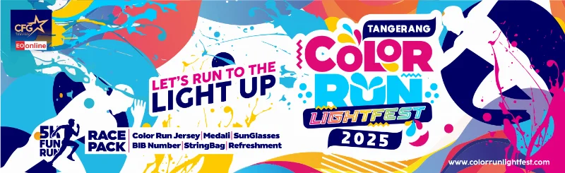 Poster TANGERANG COLOR RUN LIGHTFEST 2025