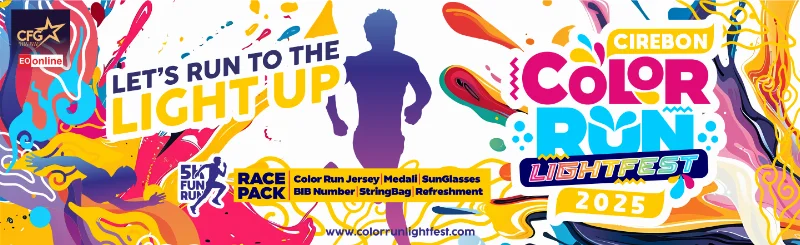Poster CIREBON COLOR RUN LIGHTFEST 2025