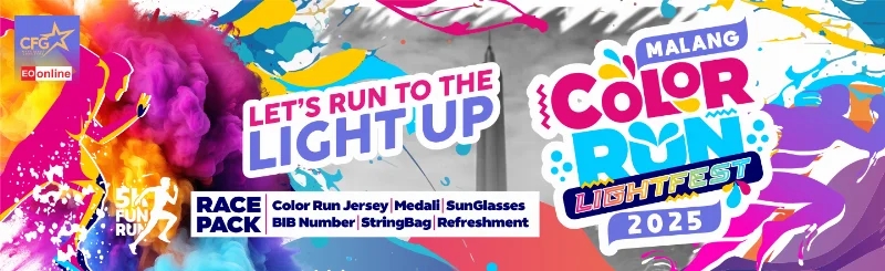 Poster MALANG COLOR RUN LIGHTFEST 2025