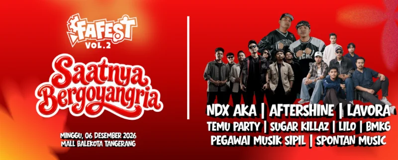 Poster Fafest Vol 2 "Saatnya Bergoyangria"