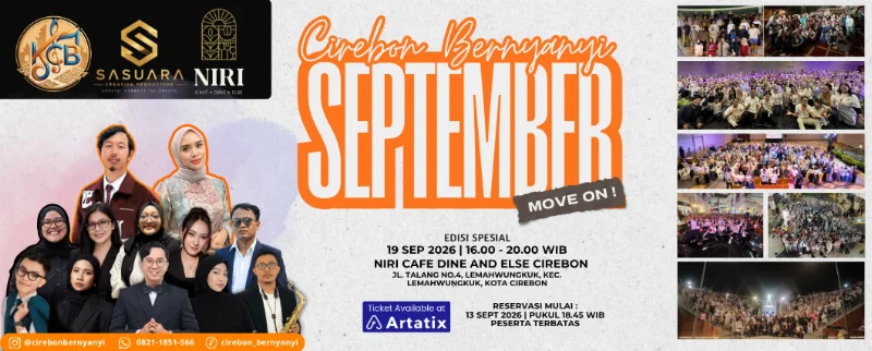 Poster CIREBON BERNYANYI SEPTEMBER MOVE ON!