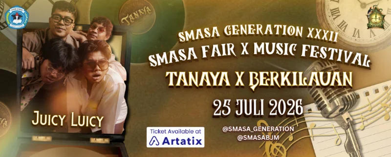 Poster SMASA FAIR x Music Festival "TANAYA x Berkilauan"