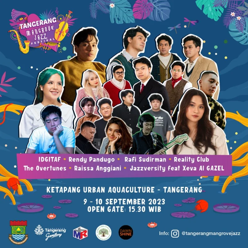Poster Tangerang Mangrove Jazz Festival - Pophariini