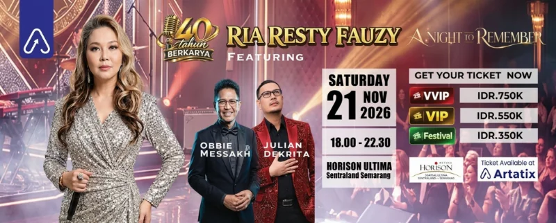 Poster Konser 40th Berkarya Ria Resty Fauzy