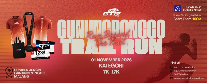 Poster GUNUNGRONGGO TRAIL RUN