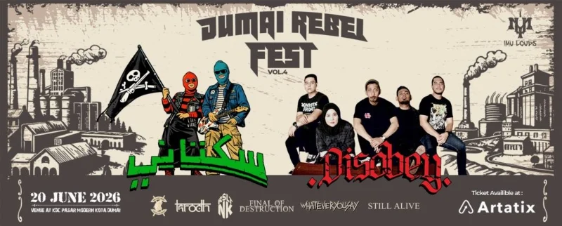 Poster DUMAI REBEL FEST VOL 4