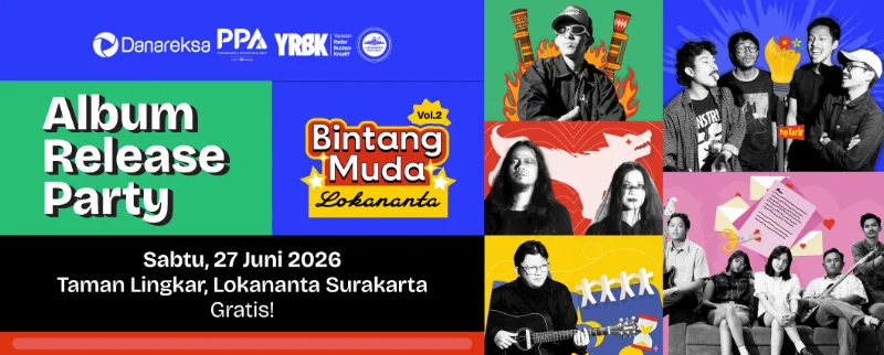 Poster Album Release Party Bintang Muda Lokananta vol. 2