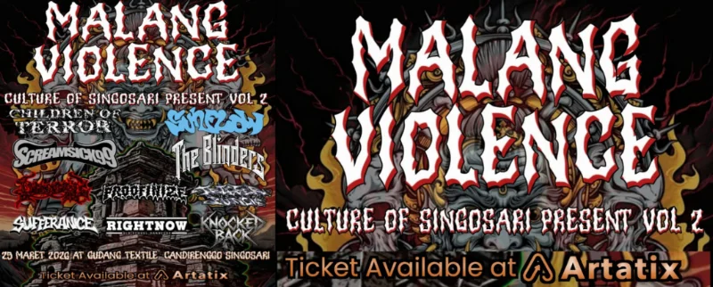 Poster MALANG VIOLENCE PRESENT VOL