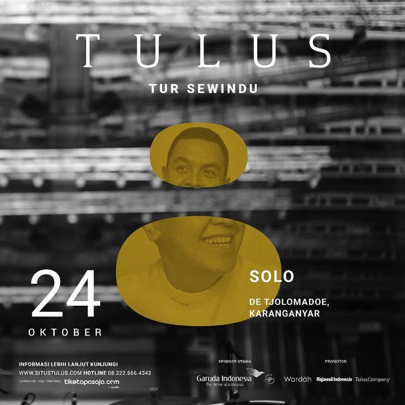 Poster Tur Sewindu TULUS Solo
