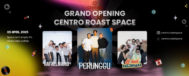 Poster Grand Opening Centro Roast Space