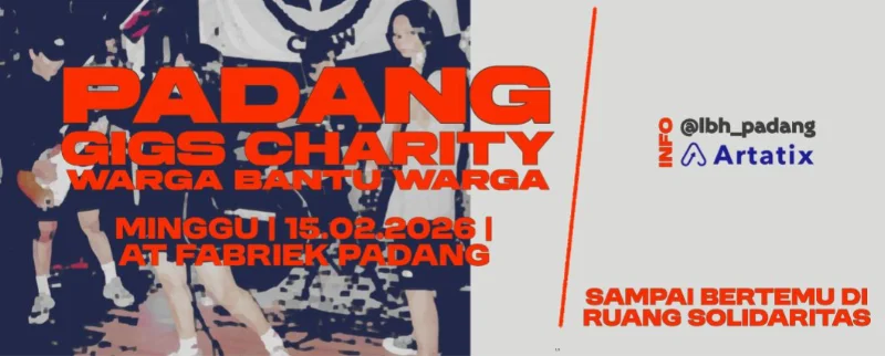 Poster Padang Gigs Charity "WARGA BANTU WARGA"
