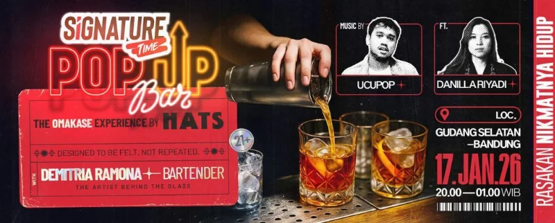 Poster SIGNATURE TIME POP UP BAR - BANDUNG