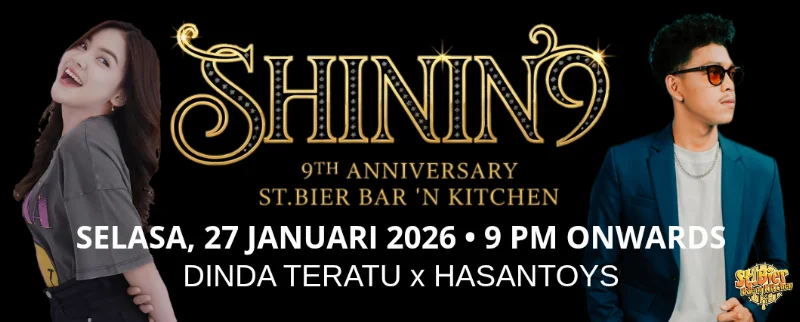 Poster SHININ9 ANNIVERSARY 9TH ST.BIER BAR 'N KITCHEN