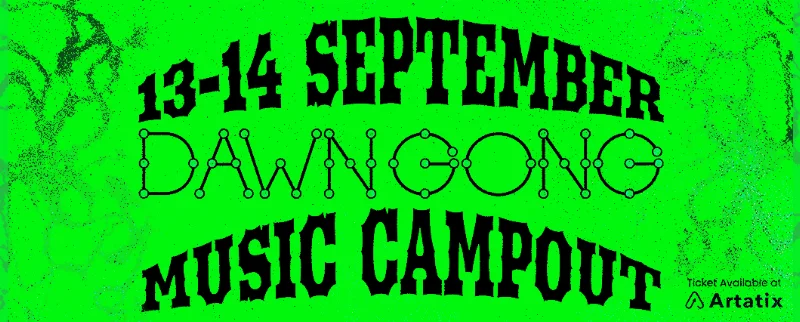 Poster DAWN GONG MUSIC CAMPOUT