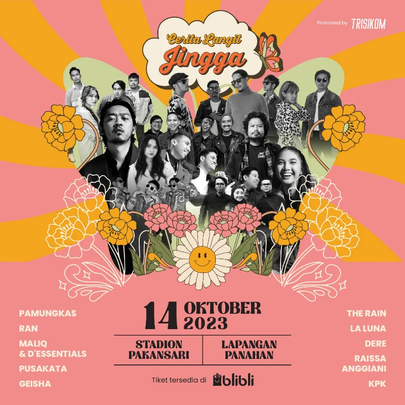 Poster Festival Cerita Langit Jingga - Pophariini