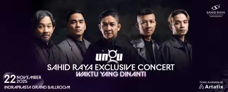 Poster SAHID RAYA EXCLUSIVE CONCERT WITH UNGU "WAKTU YANG DINANTI"