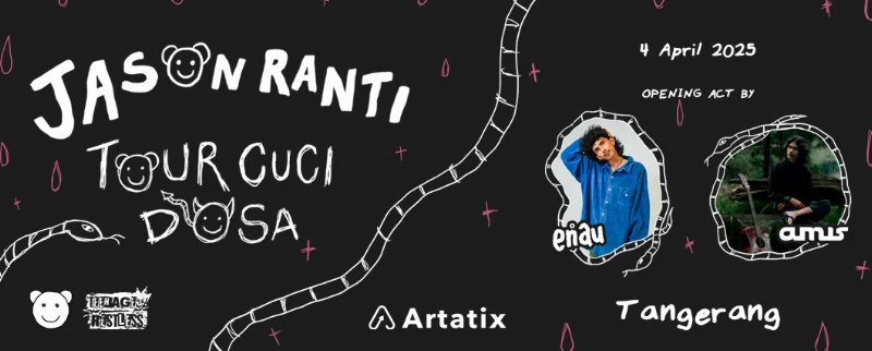 Poster Tour “Cuci Dosa” Jason Ranti 2025 : Tangerang