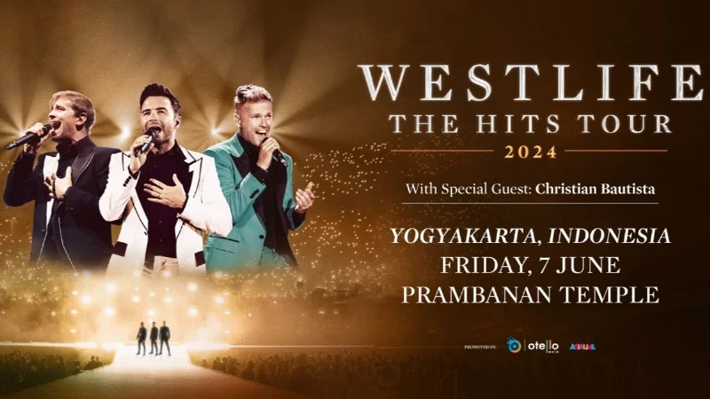 Poster Christian Bautista akan Meriahkan Konser “The Hits Tour 2024” Westlife di Prambanan