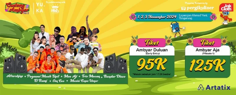 Poster GUDANG AMBYAR FEST Vol. 3 x JakCloth