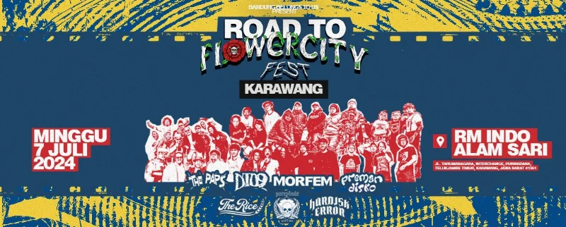 Poster ROAD TO FLOWER CITY FEST KARAWANG