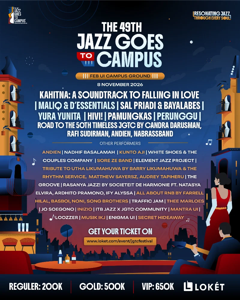 Poster Universitas Indonesia - JAZZ GOES TO CAMPUS 2026