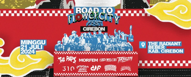Poster ROAD TO FLOWER CITY FEST CIREBON