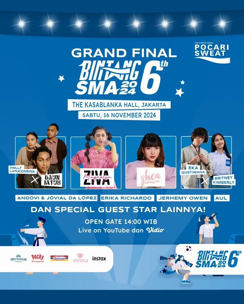 Poster GRAND FINAL POCARI SWEAT BINTANG SMA 2024