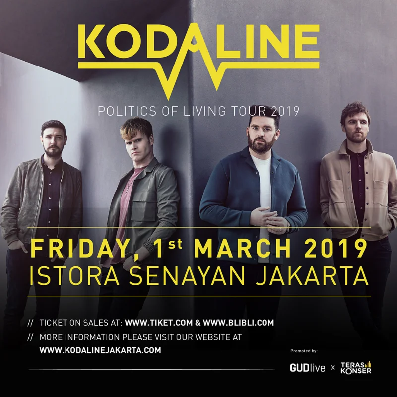 Poster KODALINE - Politics Of Living Tour 2019