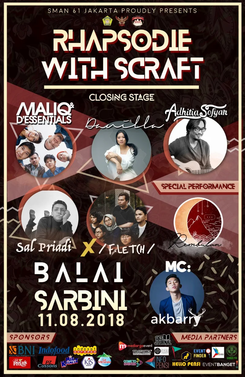 Poster SMAN 61 JAKARTA - SIXTONATION FEAT RWS 2018