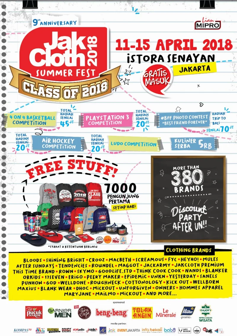 Poster JAKCLOTH SUMMERFEST 2018